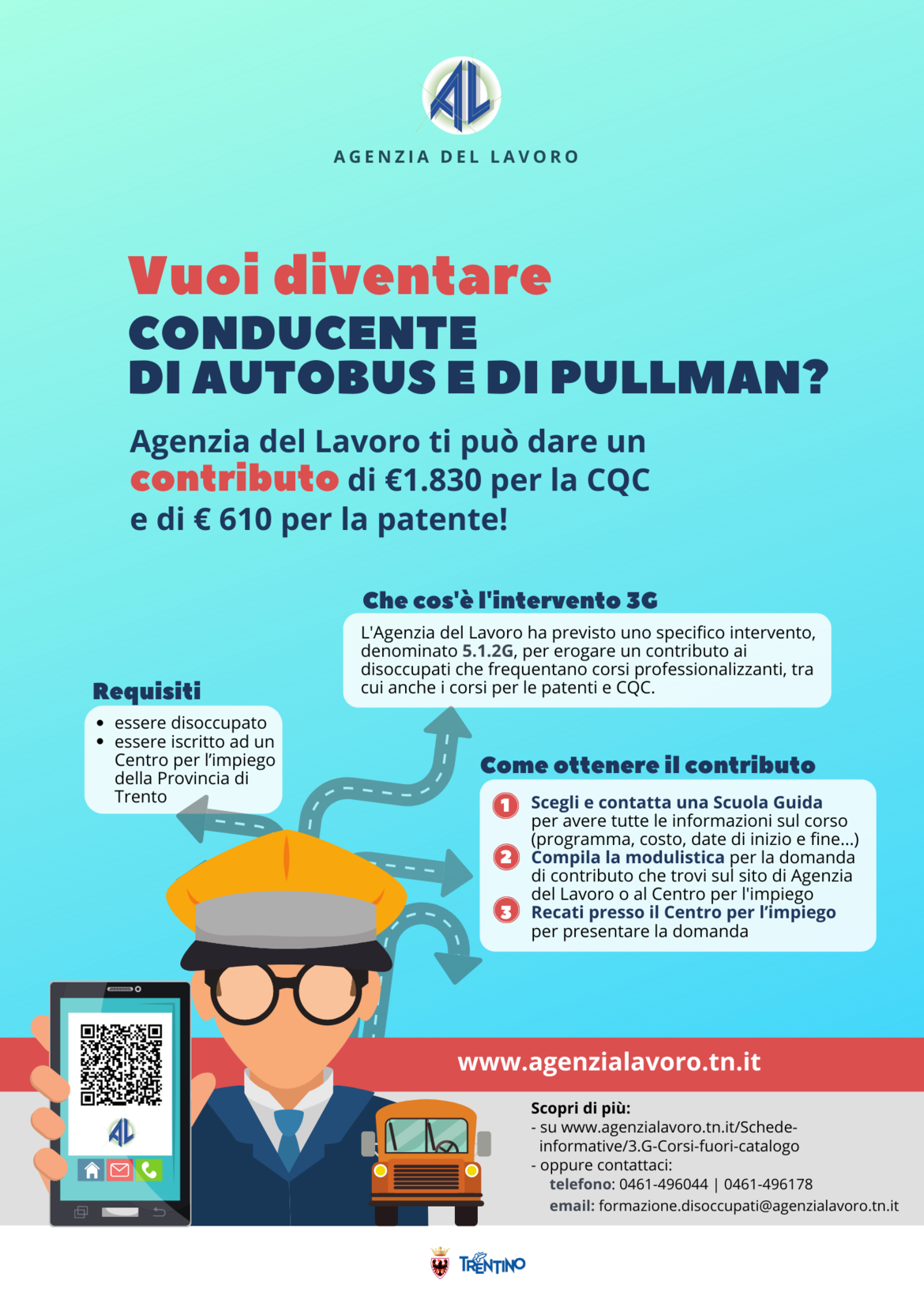 5 1 2g contributo per diventare conducente di autobus e pullman schede informative il luogo delle opportunita agenzia del lavoro